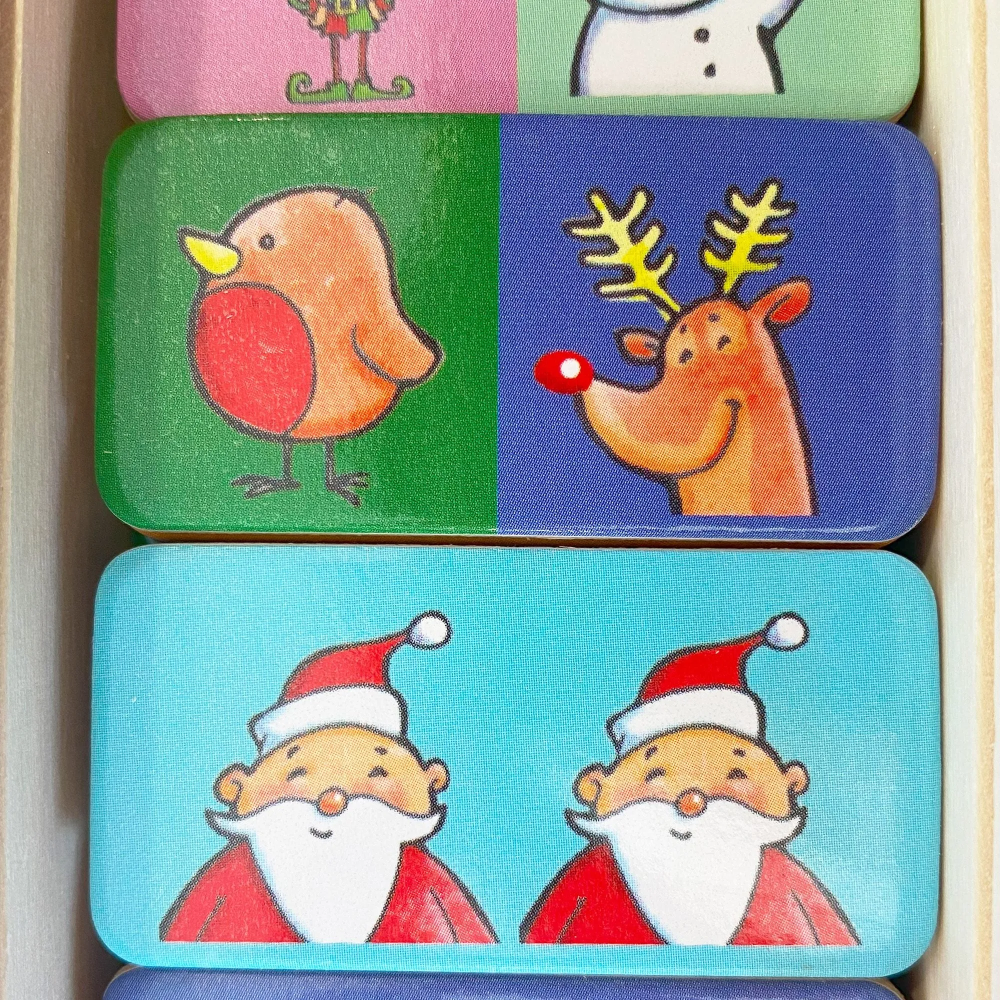 House of Marbles Wooden Christmas Dominoes