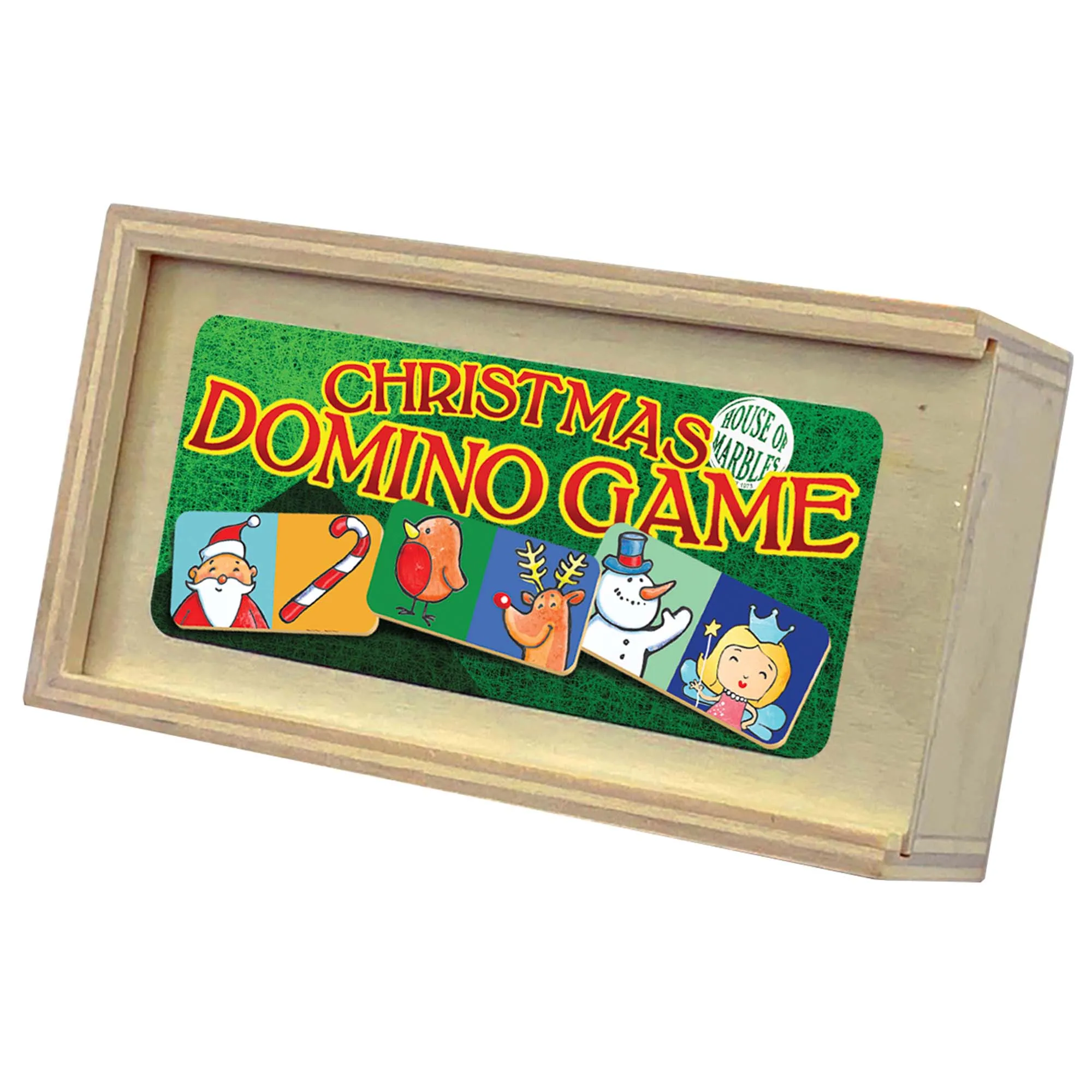 House of Marbles Wooden Christmas Dominoes