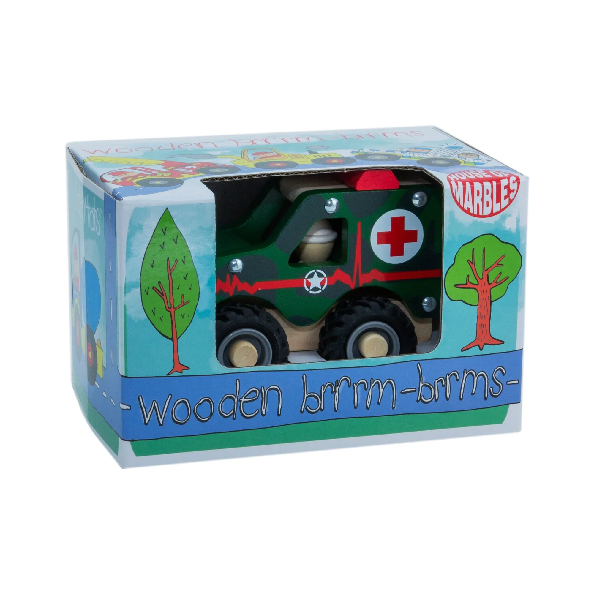 House of Marbles Wooden Emergency Vehicles (1pc)