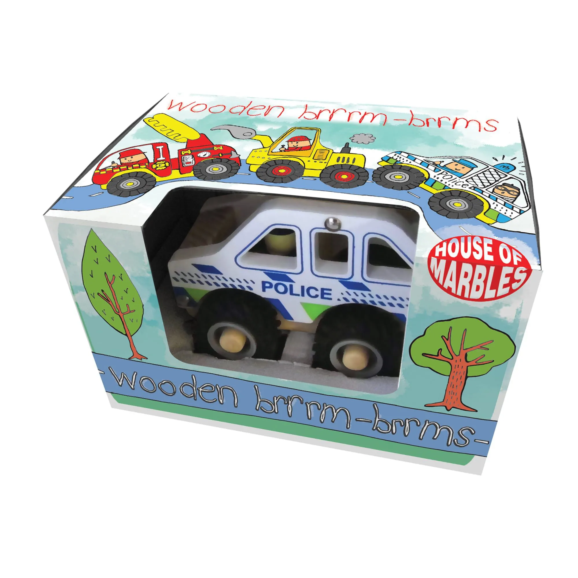 House of Marbles Wooden Emergency Vehicles (1pc)