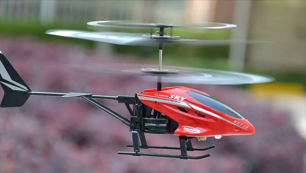 Hx713 2 Channel Remote Control Helicopter Red/Black