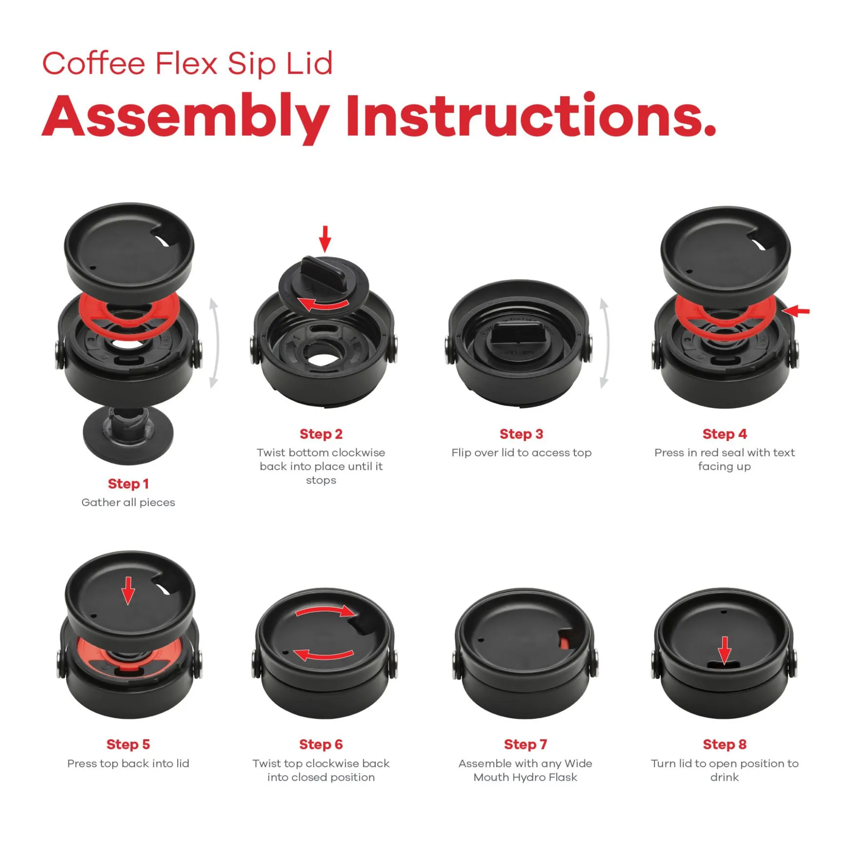 Hydroflask WIDE Mouth Flex Sip Lid