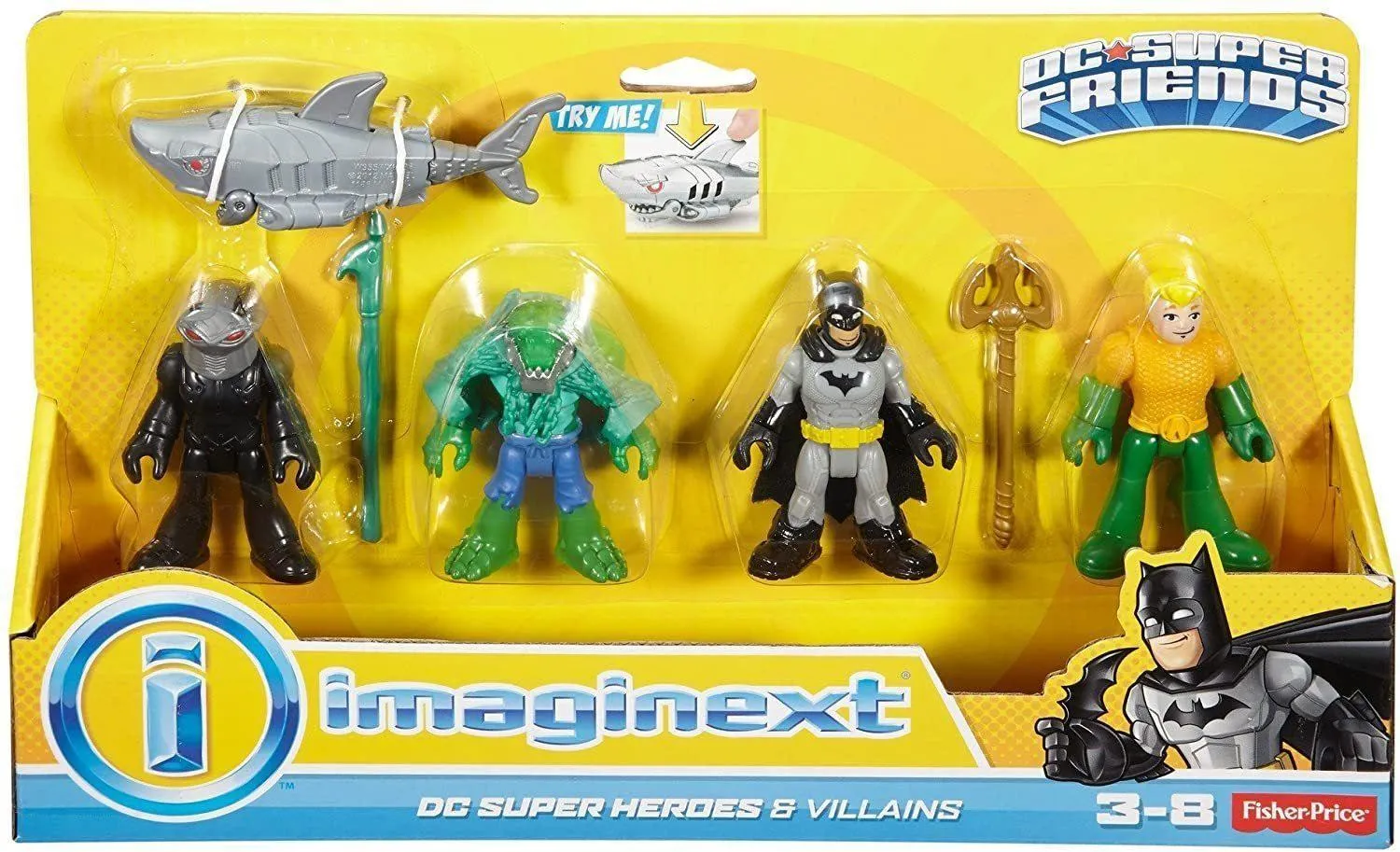 Imaginext DC Super Friends Heroes and Villains Batman and Aquaman