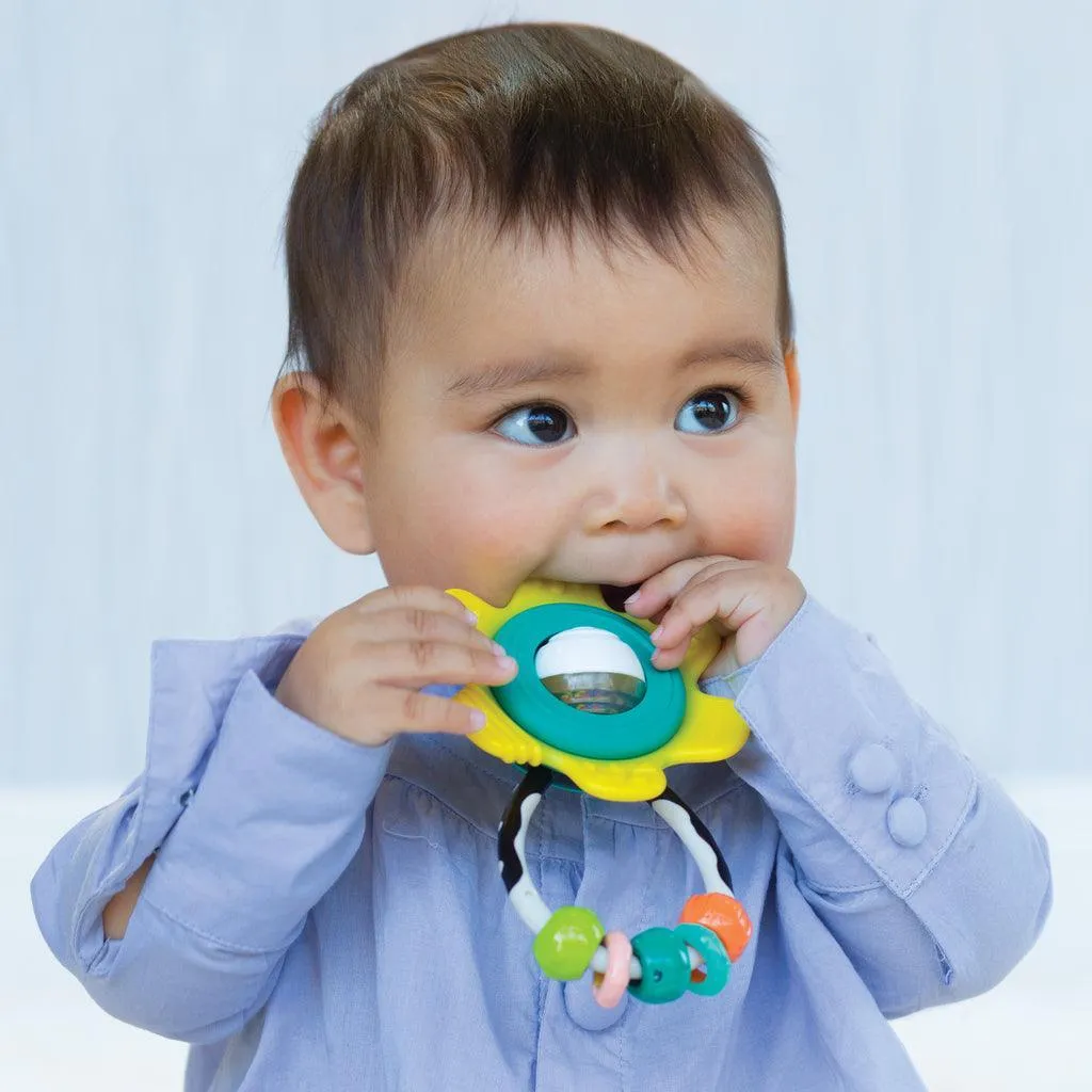 Infantino Spin & Teethe Gummy Flower Rattle