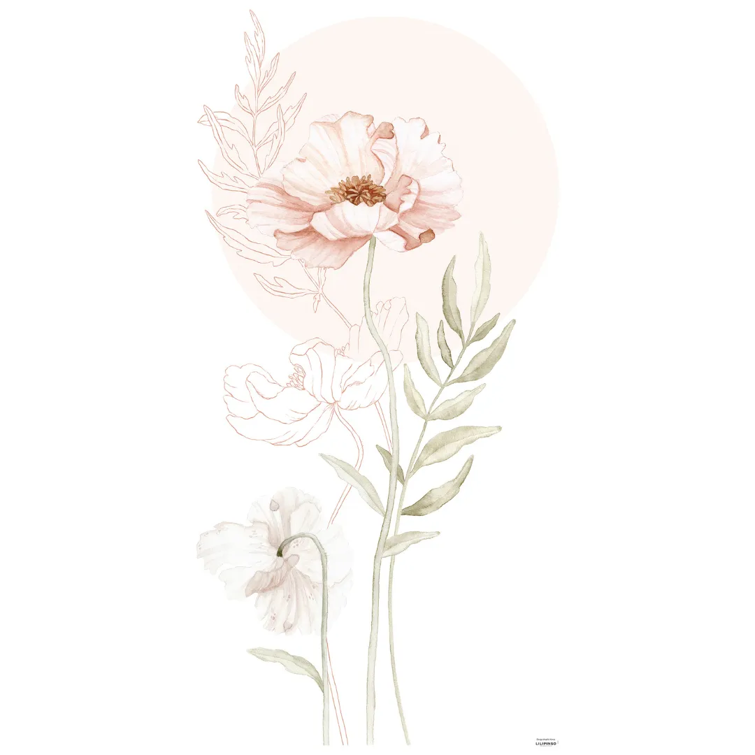 Islandic Poppies | Wall Decals - Big Poppy XL in TUBE