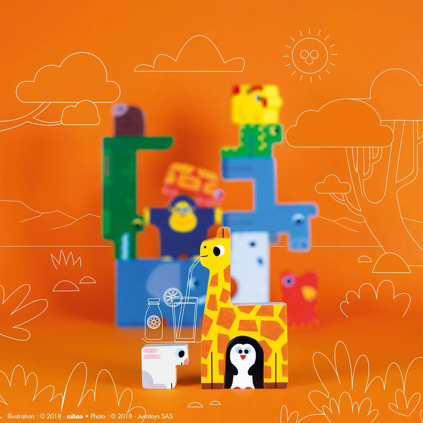 Janod Animal Balancing and Puzzle Game
