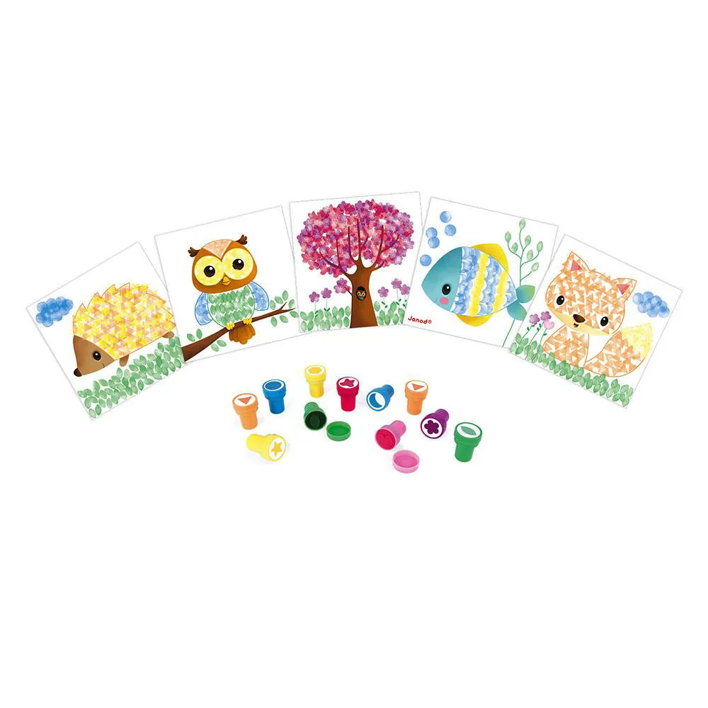 Janod Animal Stamp Cards