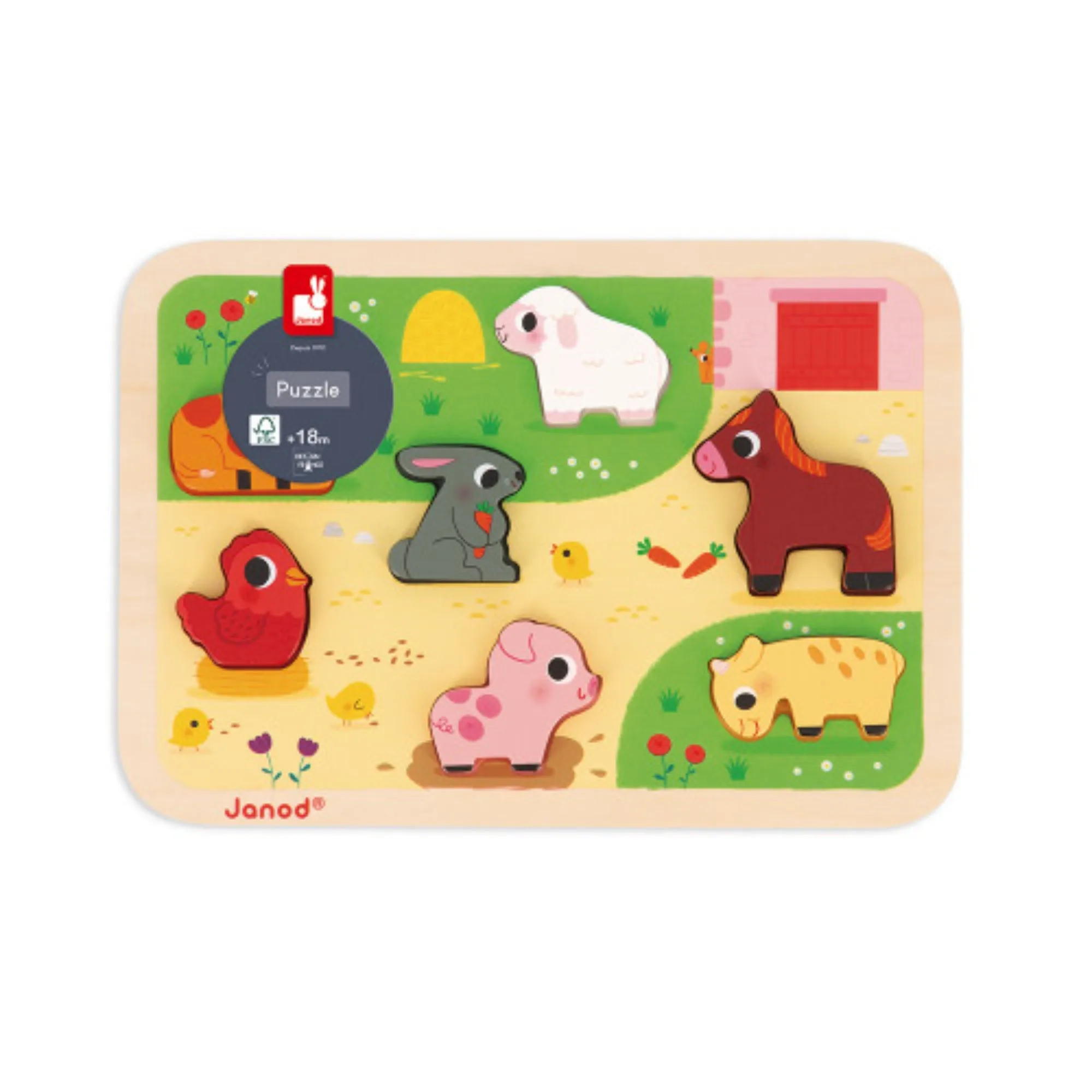 Janod “At the Farm” Chunky Puzzle