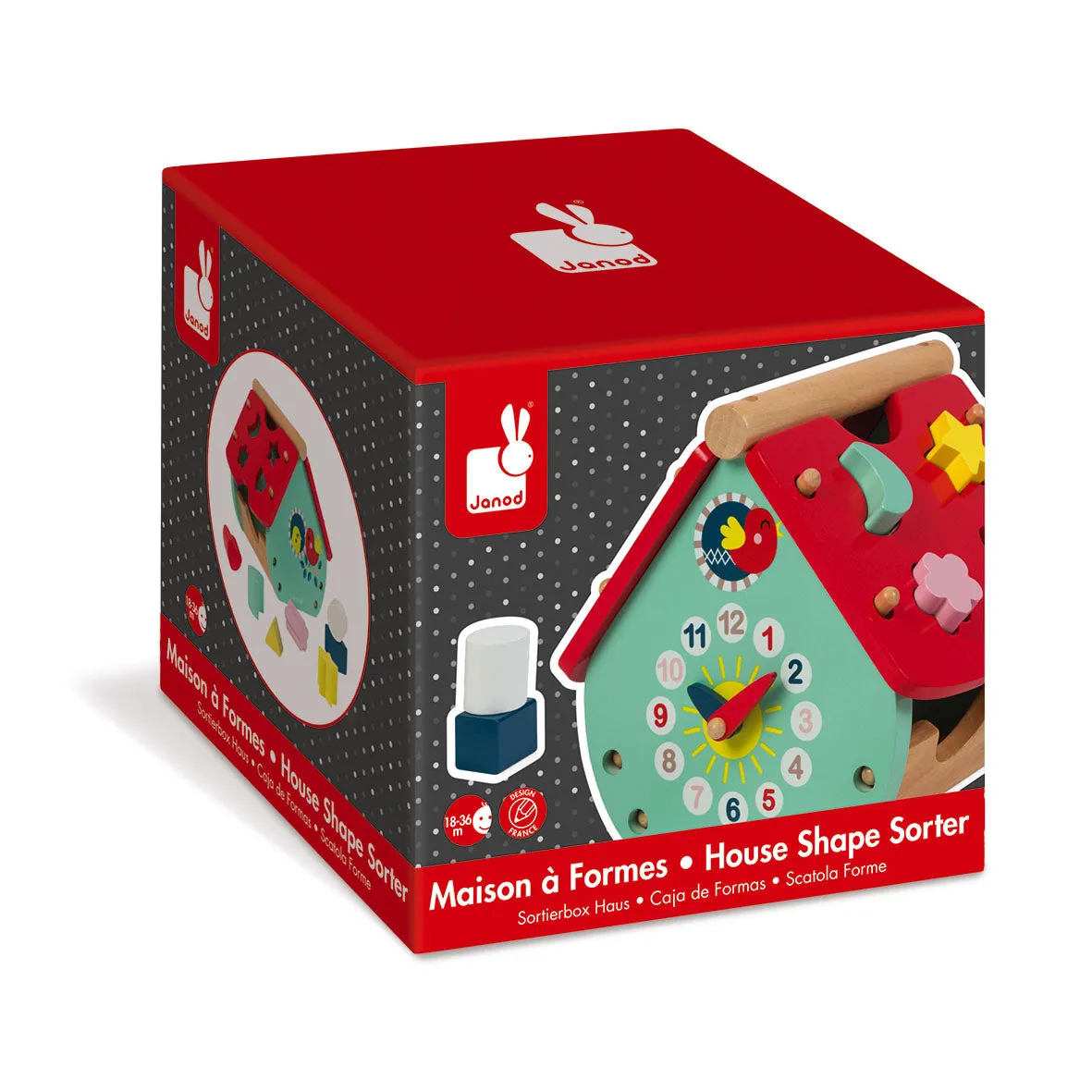 Janod Baby Forest House Shape Sorter