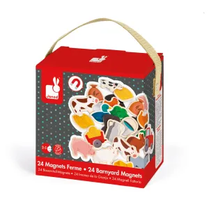 Janod Barnyard Magnets 24 pcs