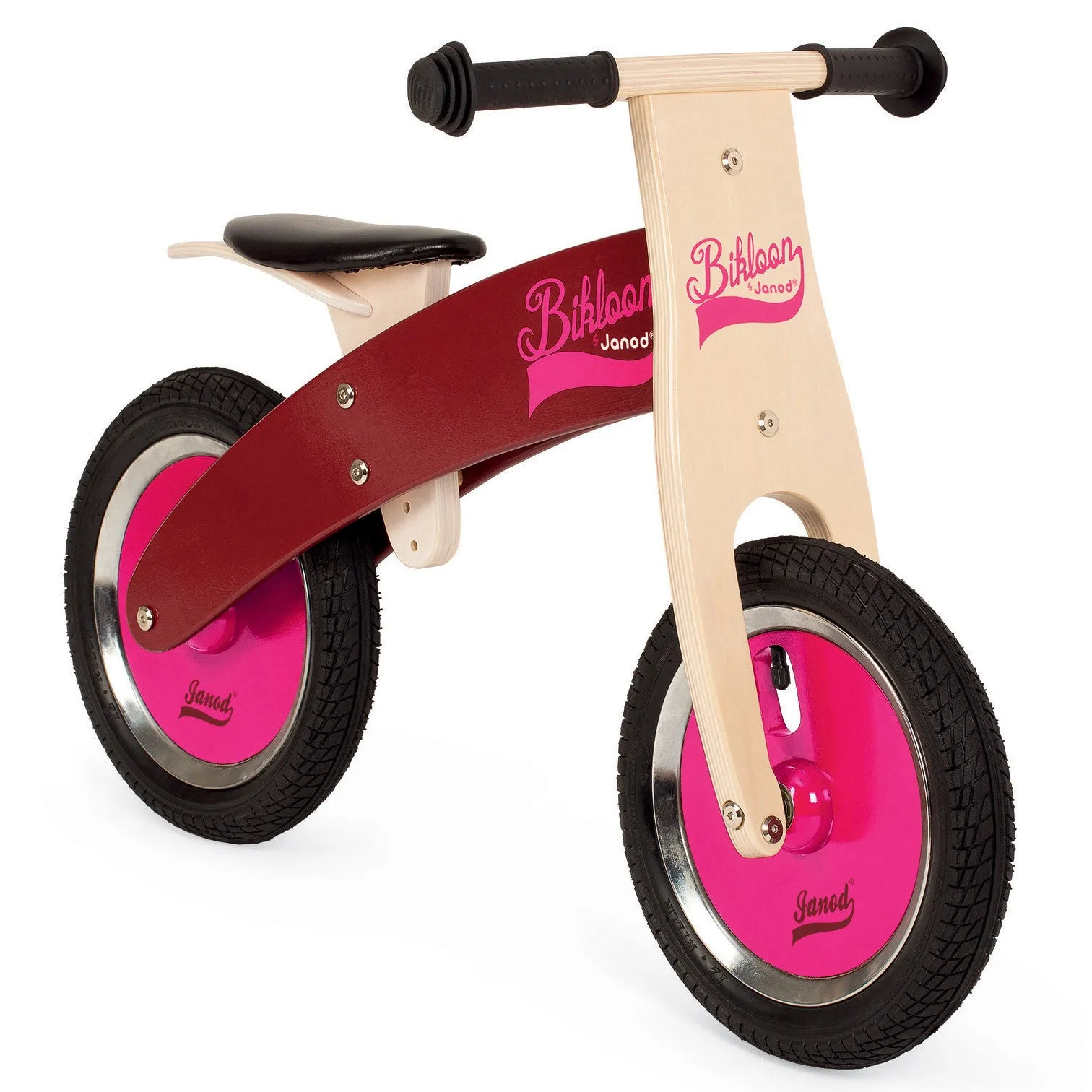 Janod Bikloon Balance Bike Pink Burgundy