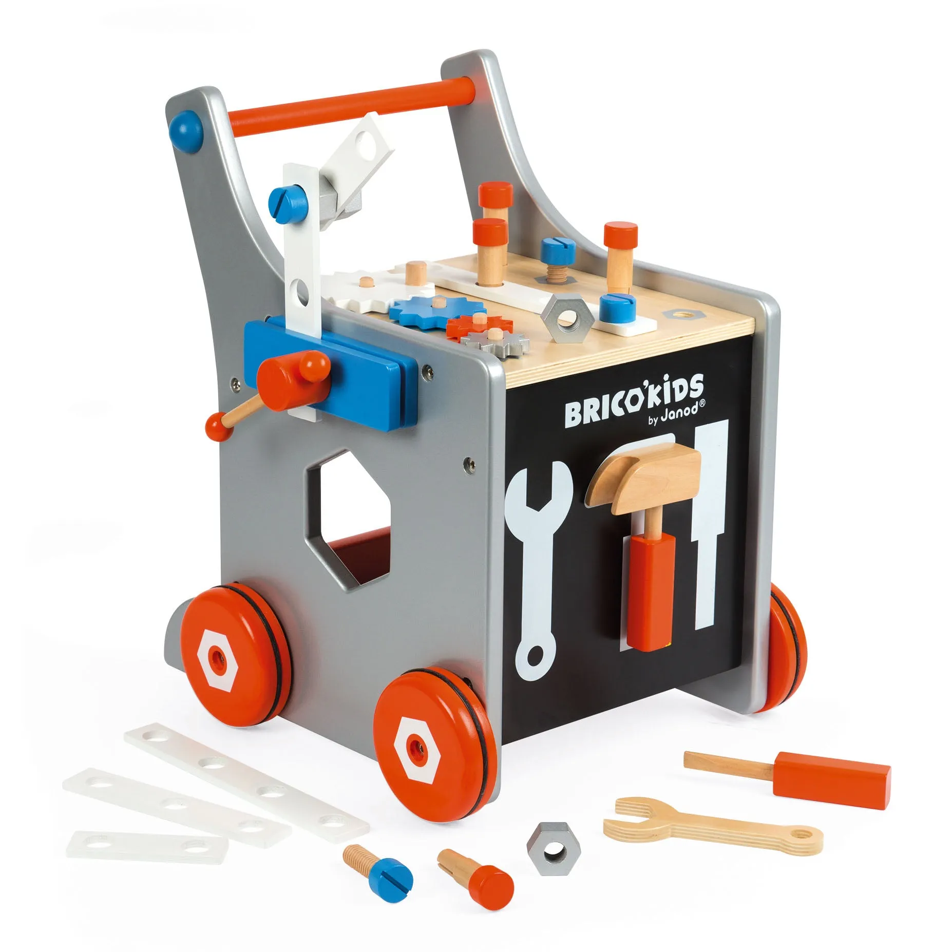 Janod Bricokids Magnetic DIY Trolley