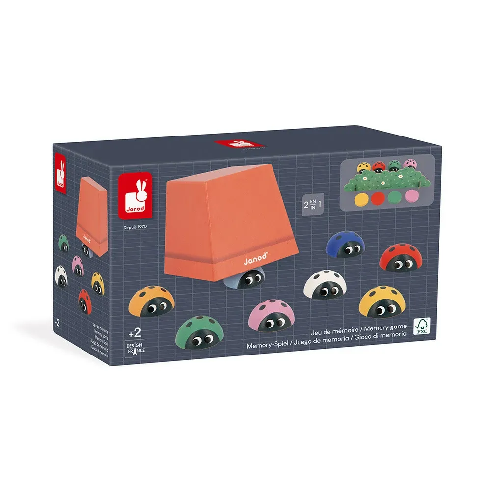 Janod Child Development - Memory Game - Ladybirds