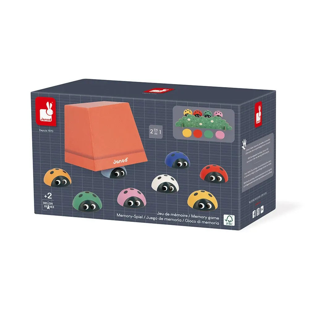 Janod Child Development - Memory Game - Ladybirds
