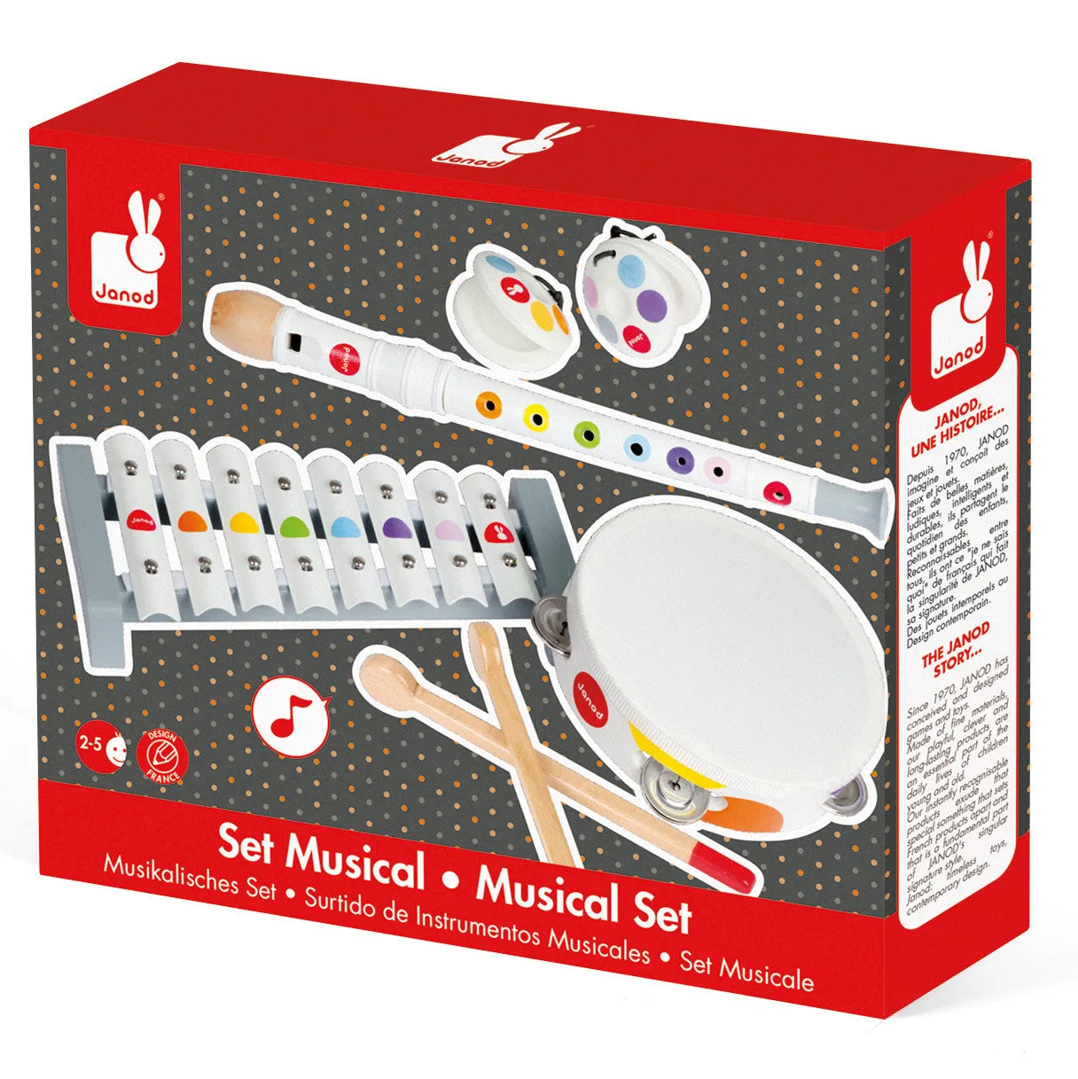 Janod Confetti Musical Set