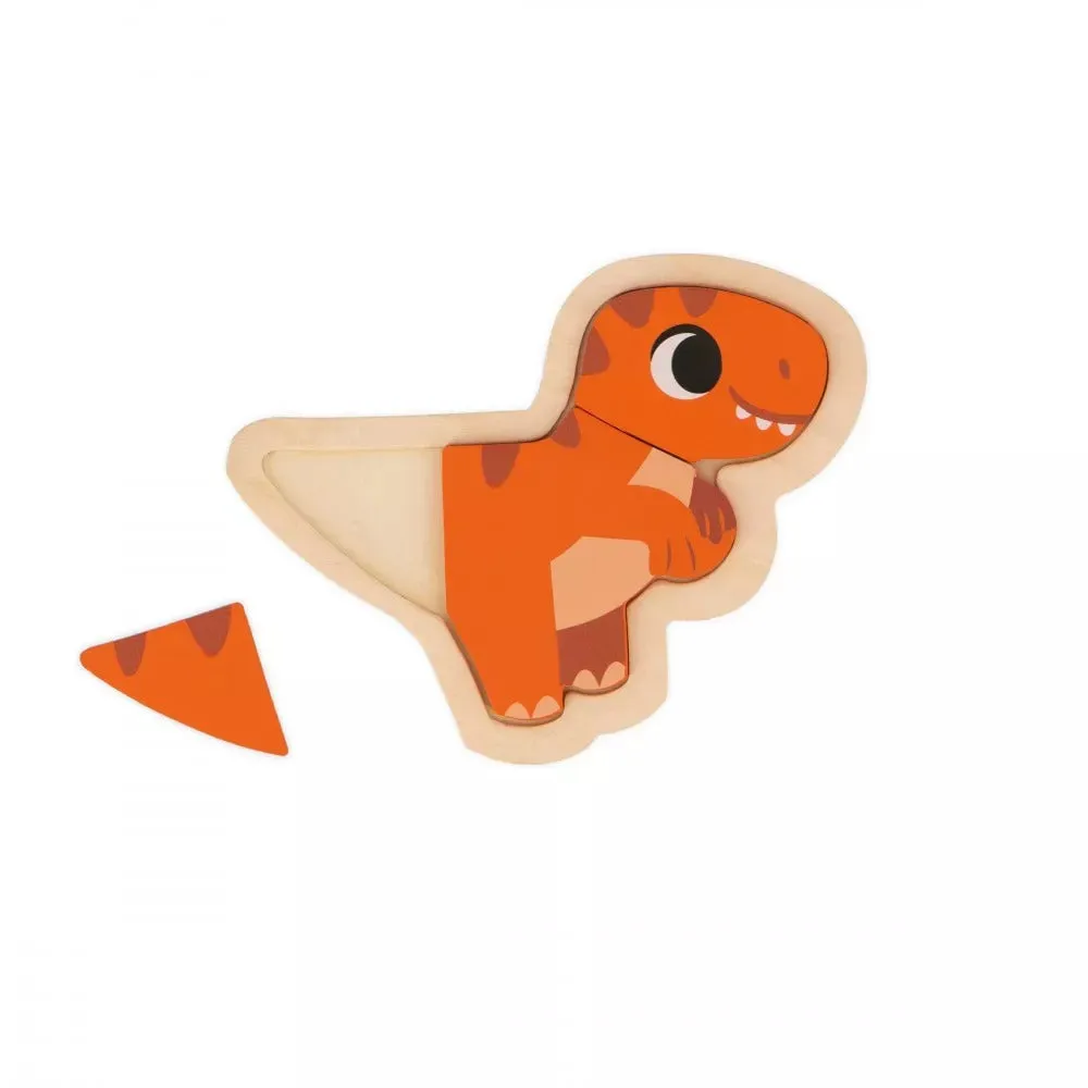 Janod Dino 4 Progressive Puzzles Dino