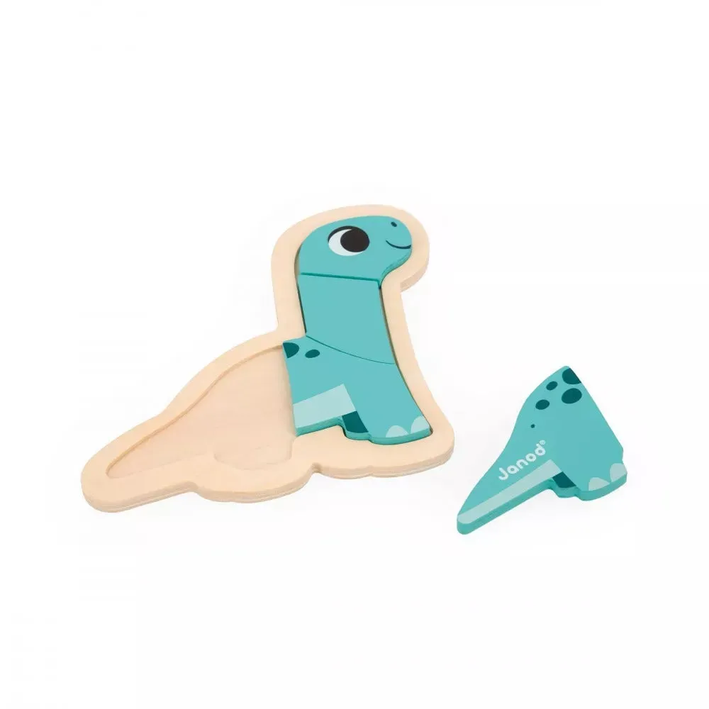 Janod Dino 4 Progressive Puzzles Dino