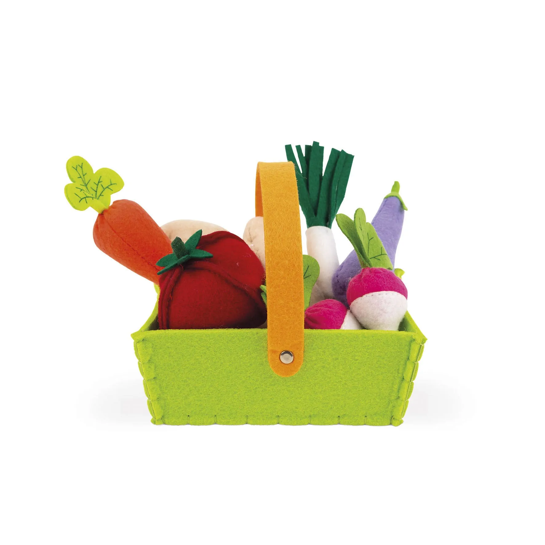 Janod Fabric Basket with 8 Vegetables