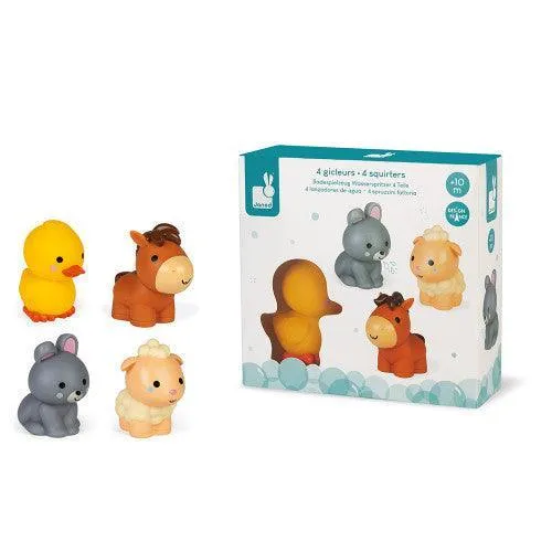 Janod Farm Animals Squirters 4 Pack