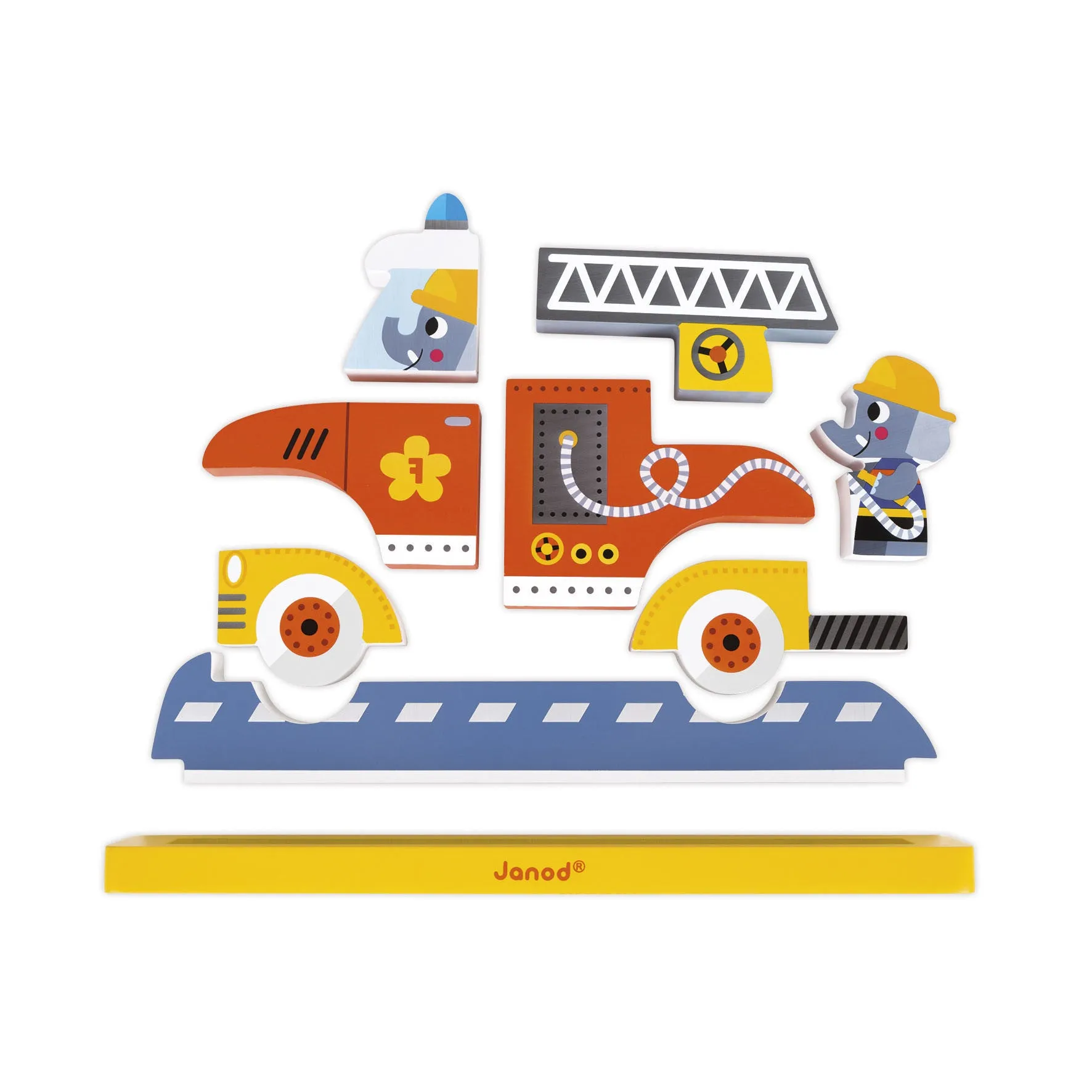Janod Firemen Magnetic Vertical Puzzle