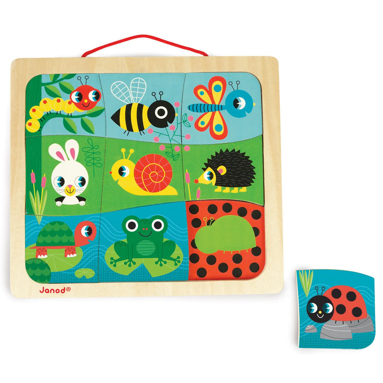 Janod Happy Garden Magnetic Puzzle