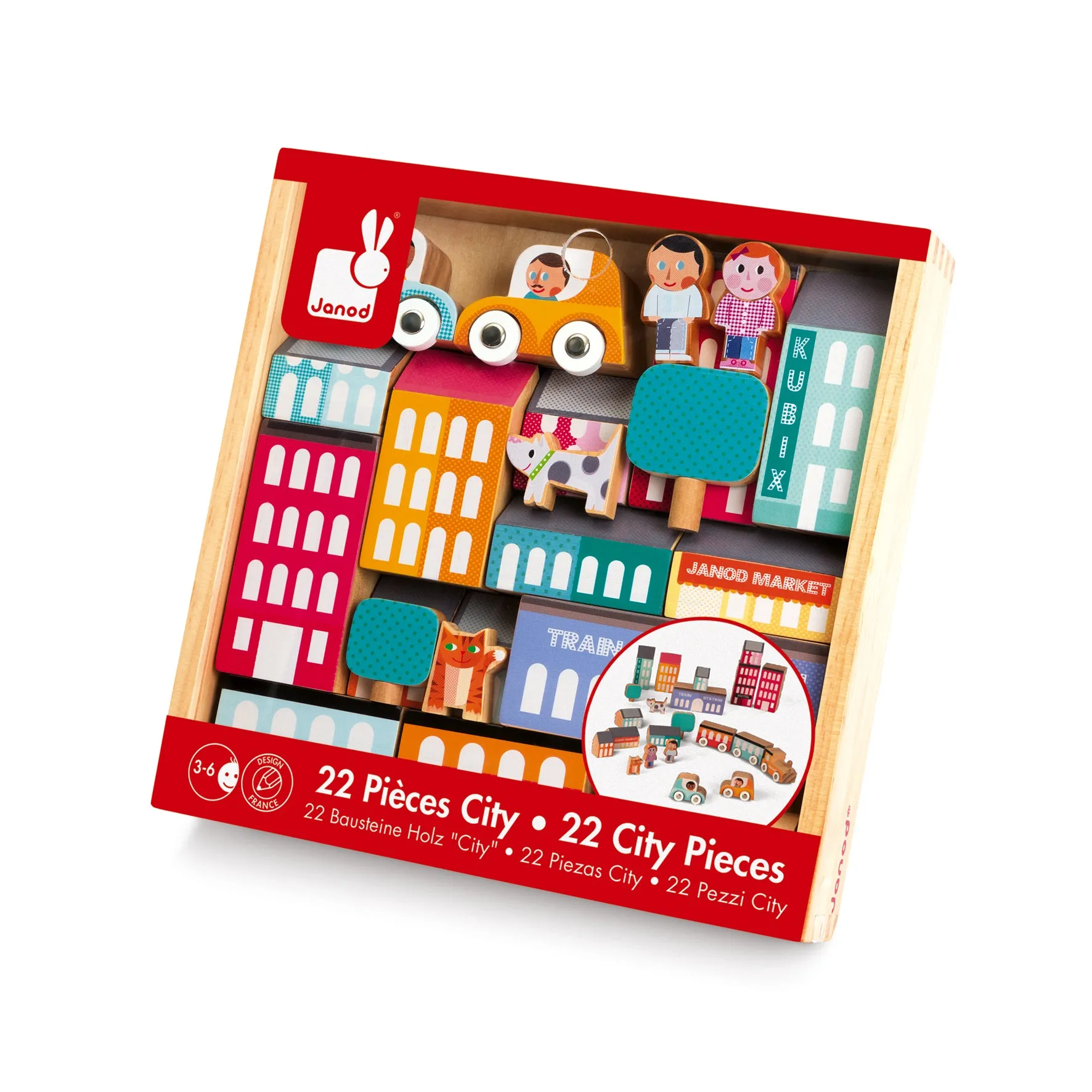 Janod Kubix 22 City Pieces