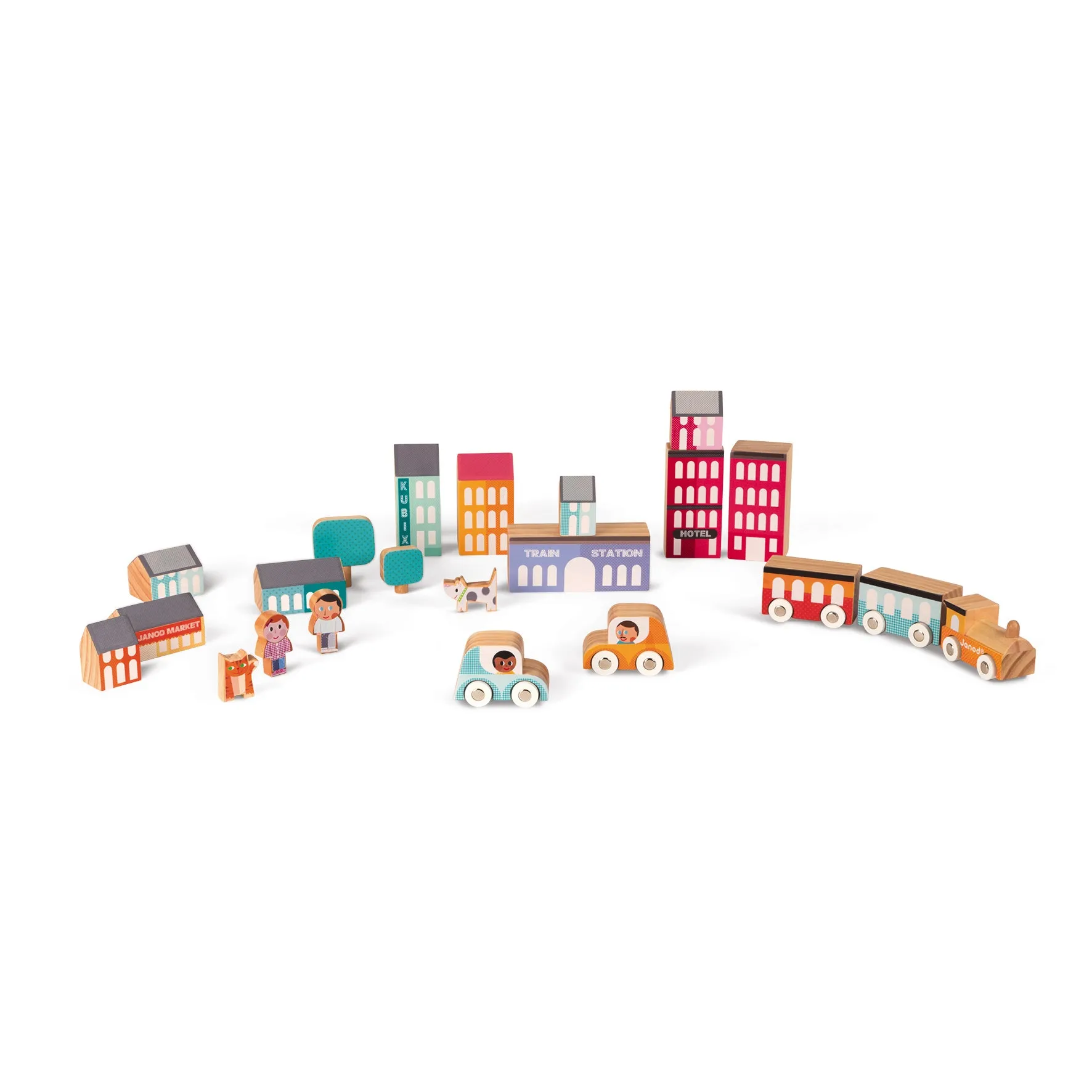 Janod Kubix 22 City Pieces