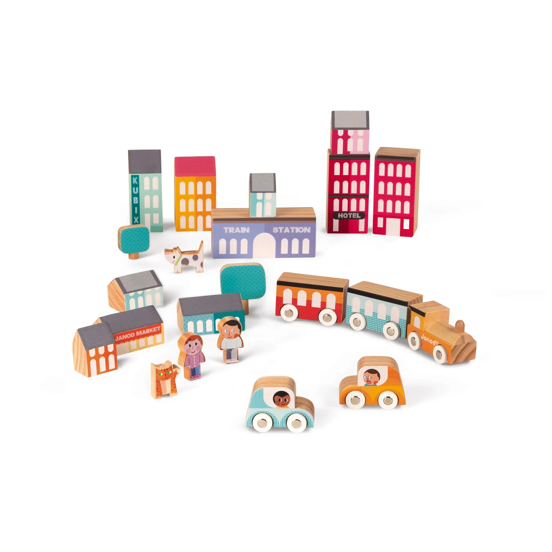 Janod Kubix 22 City Pieces