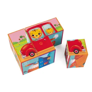 Janod Kubkid 6 Blocks Vehicles