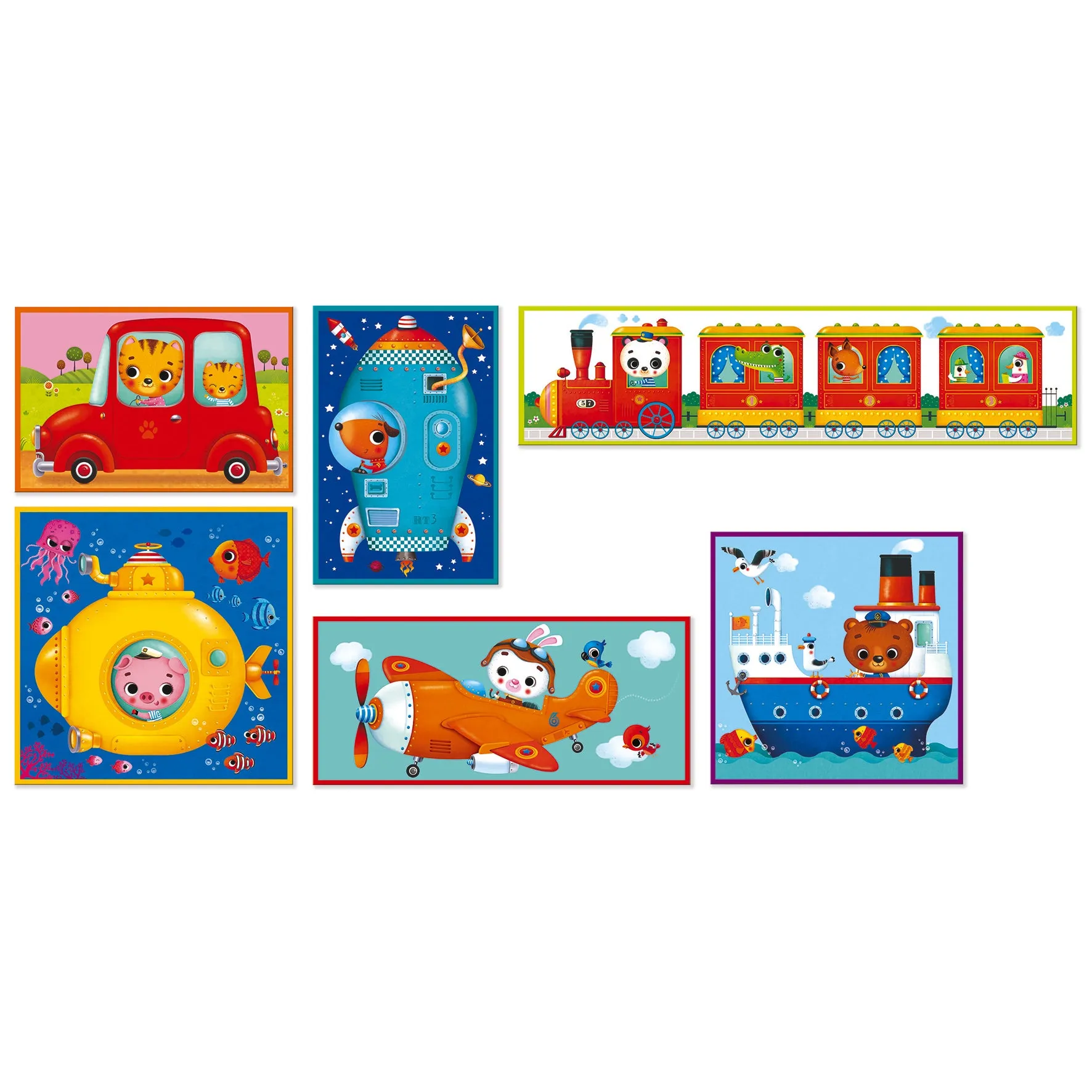 Janod Kubkid 6 Blocks Vehicles