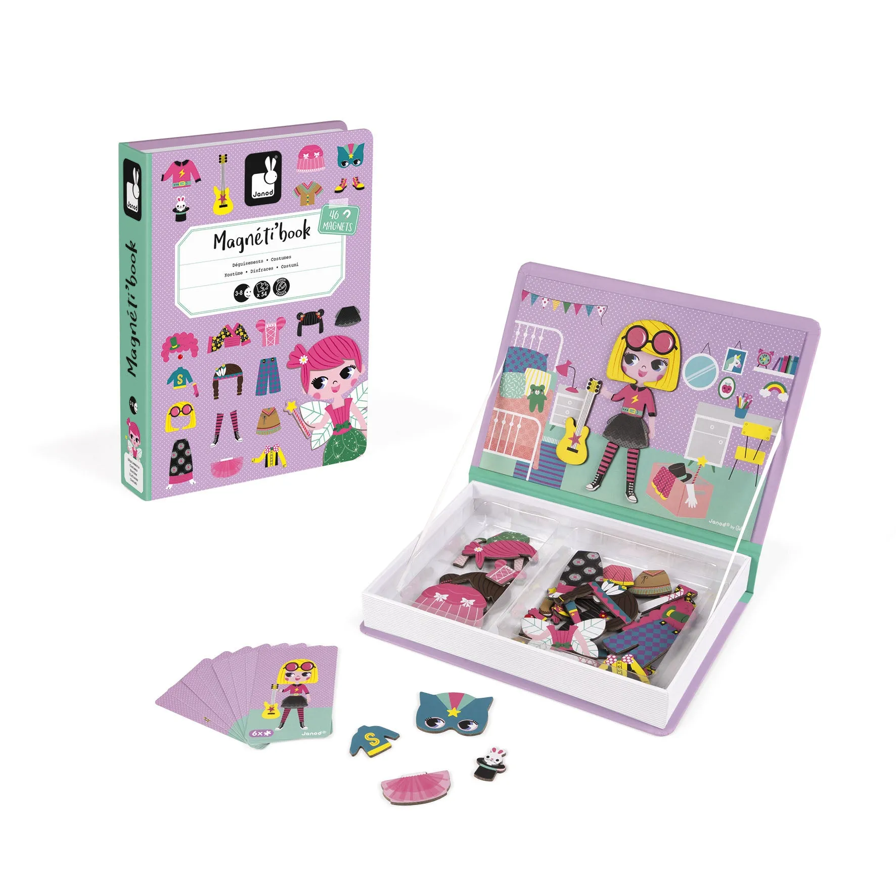Janod Magnetibook Girls Costumes