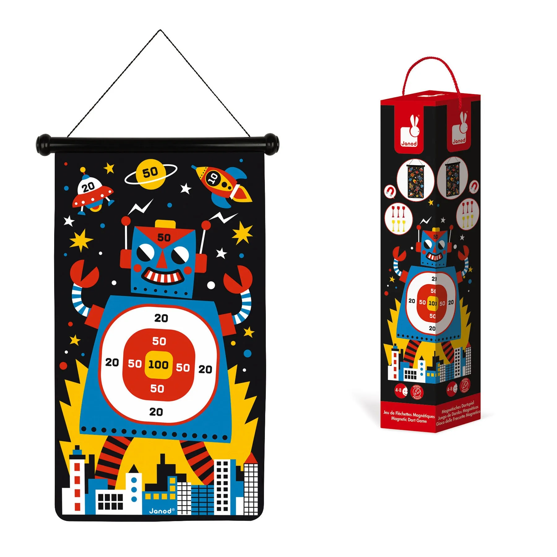 Janod Magnetic Dart Game - Robots