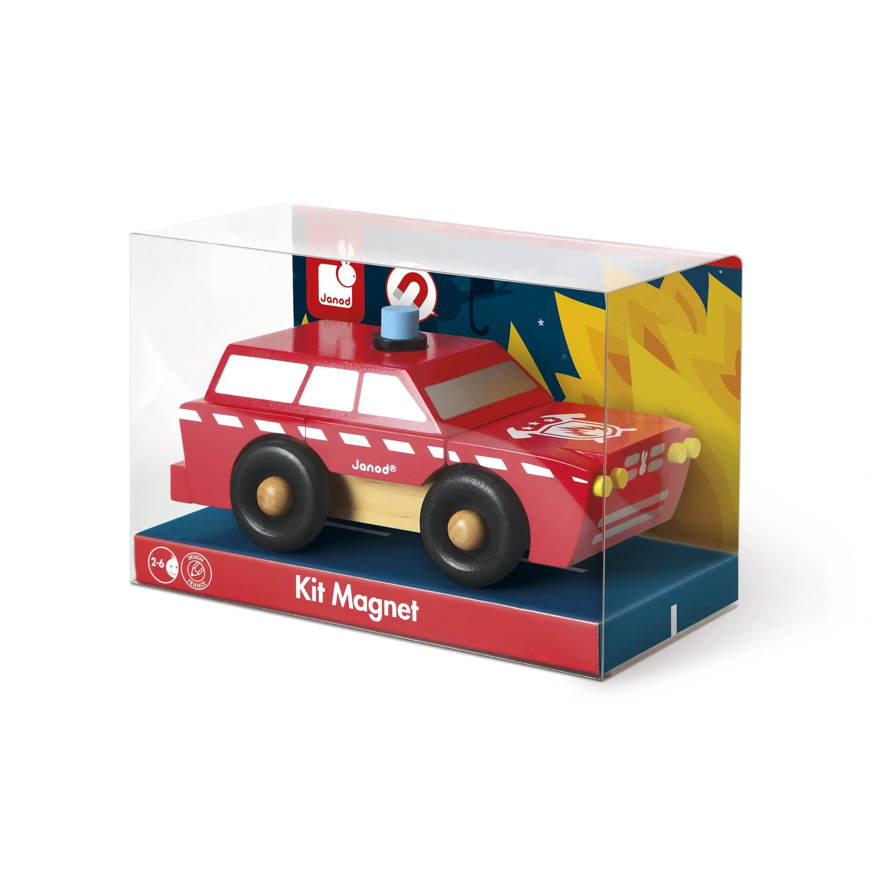 Janod Magnetic Fireman SUV