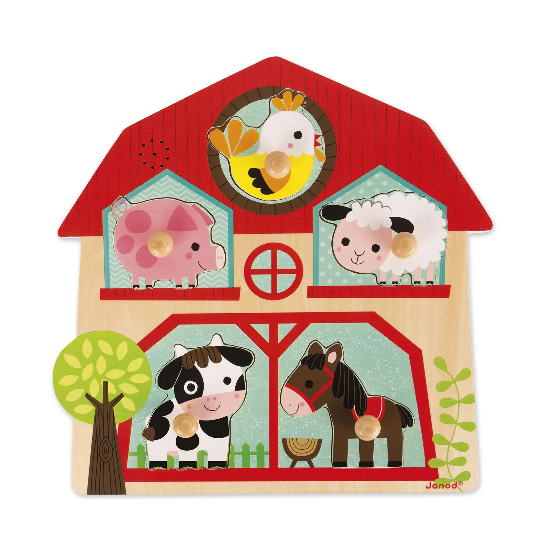 Janod Musical Puzzle The Friends of The Farm