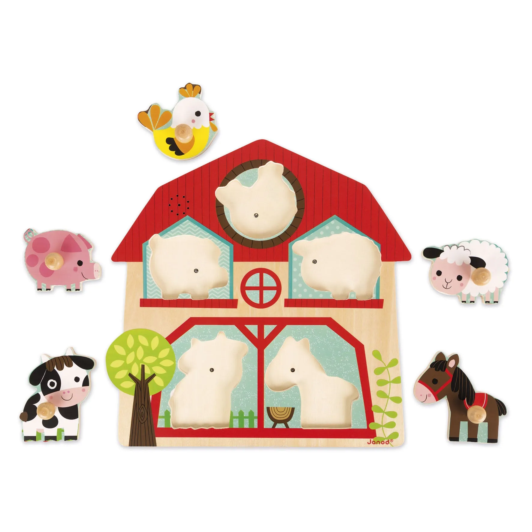 Janod Musical Puzzle The Friends of The Farm