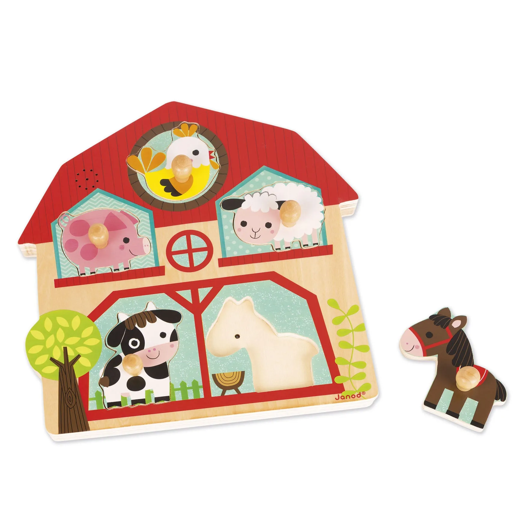 Janod Musical Puzzle The Friends of The Farm