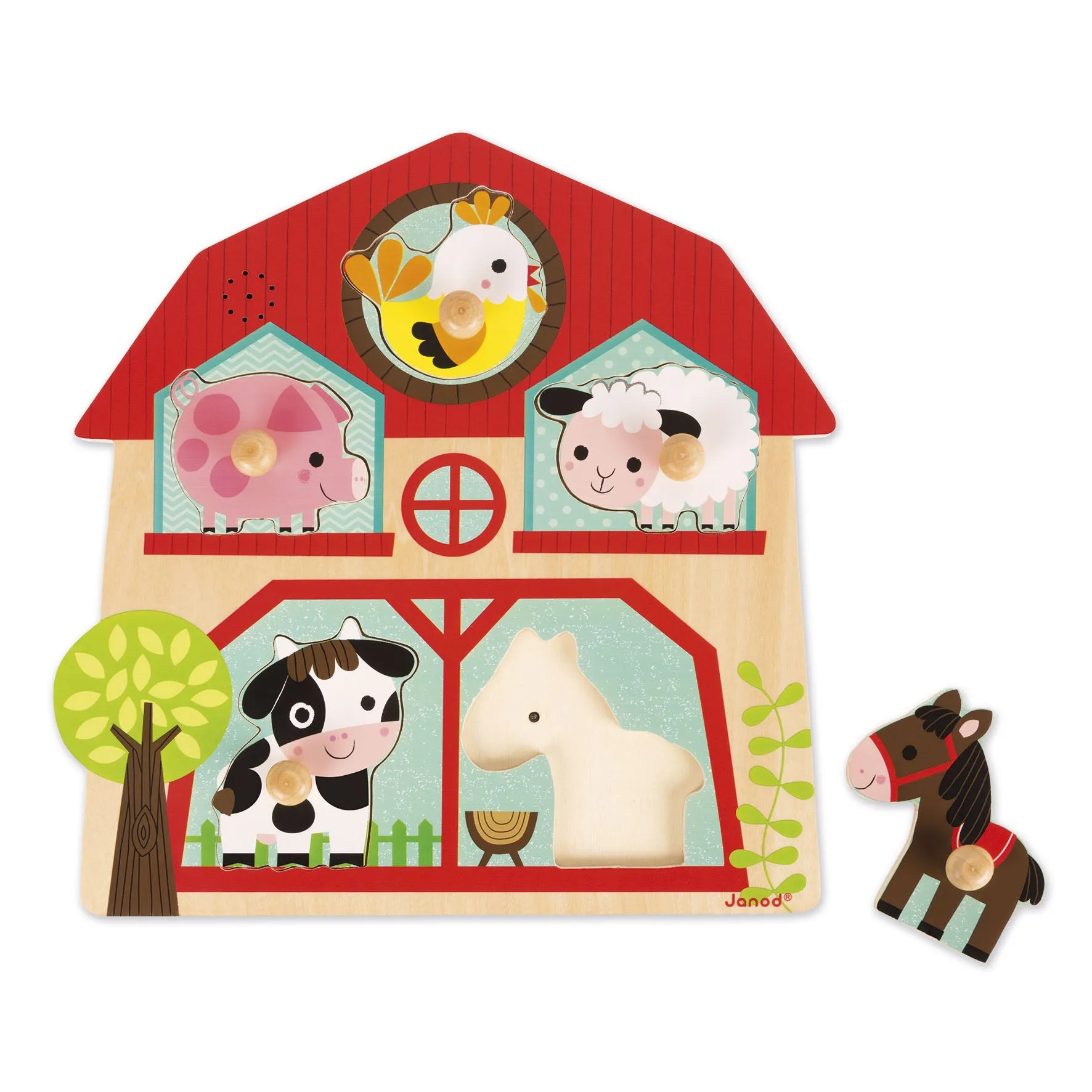 Janod Musical Puzzle The Friends of The Farm
