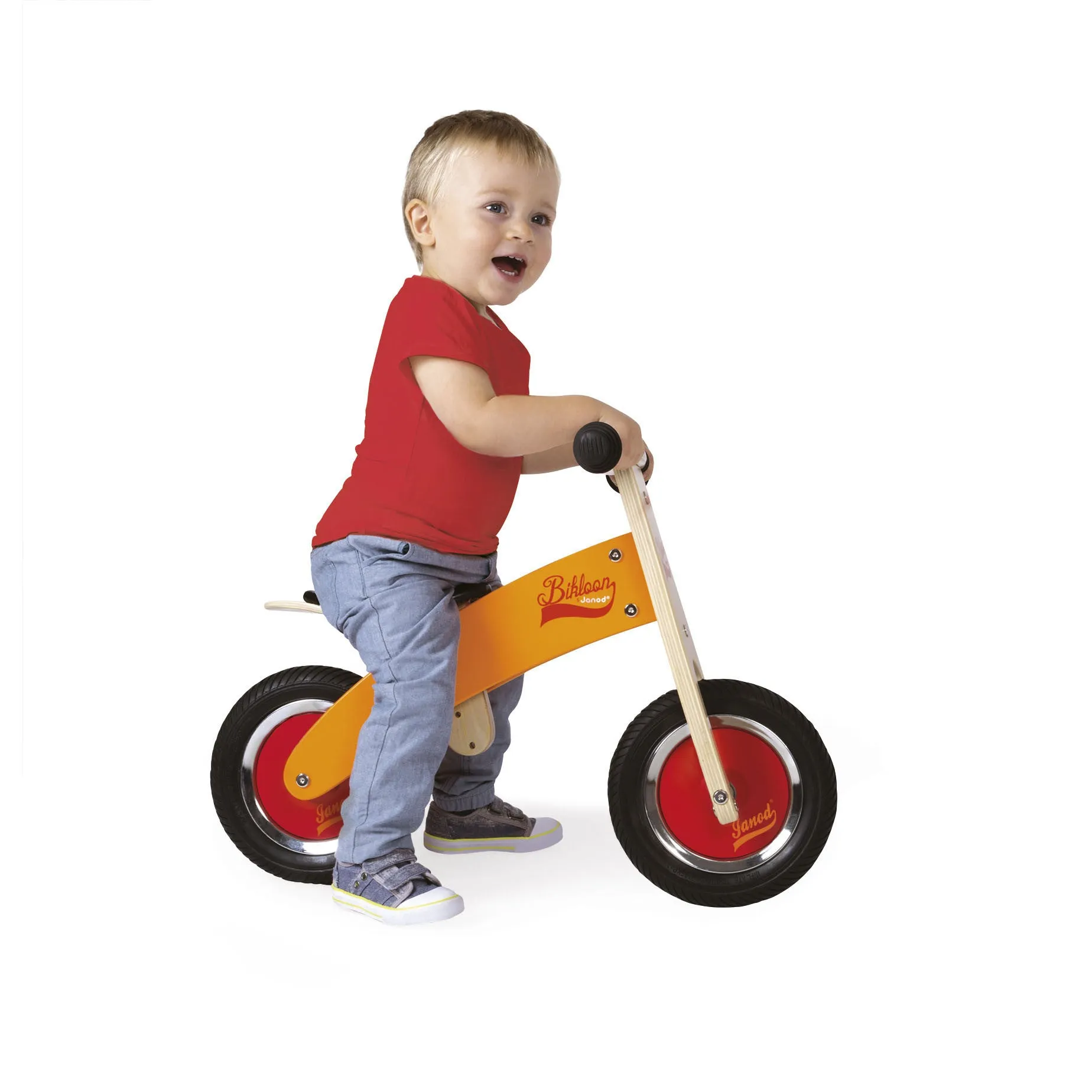 Janod My First Orange and Red Little Bikloon Balance Bike