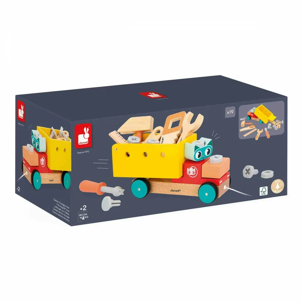 Janod Pull Along DIY Truck