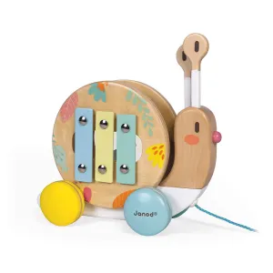 Janod Pure Pull-Along Snail
