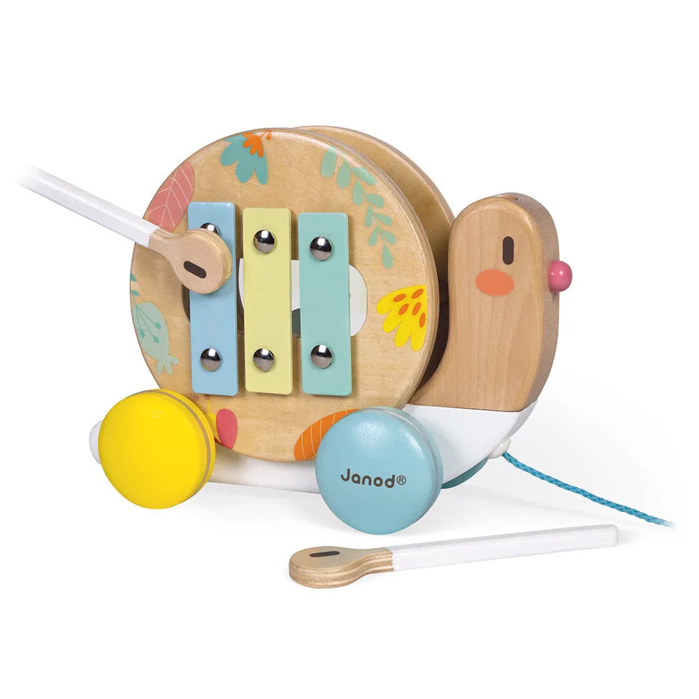 Janod Pure Pull-Along Snail