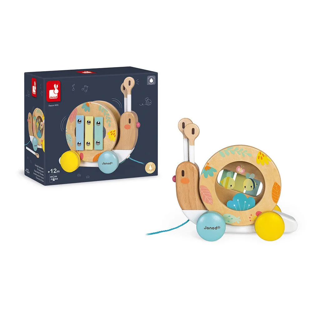 Janod Pure Pull-Along Snail