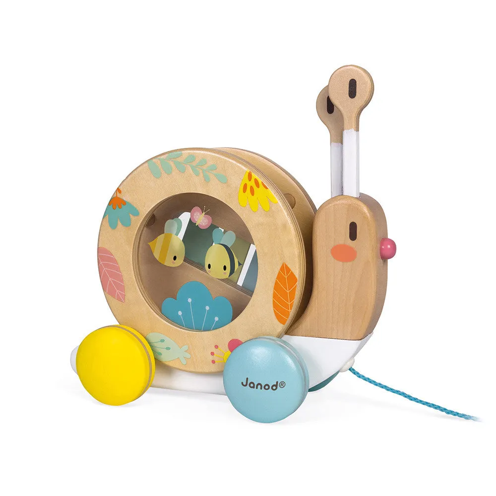 Janod Pure Pull-Along Snail