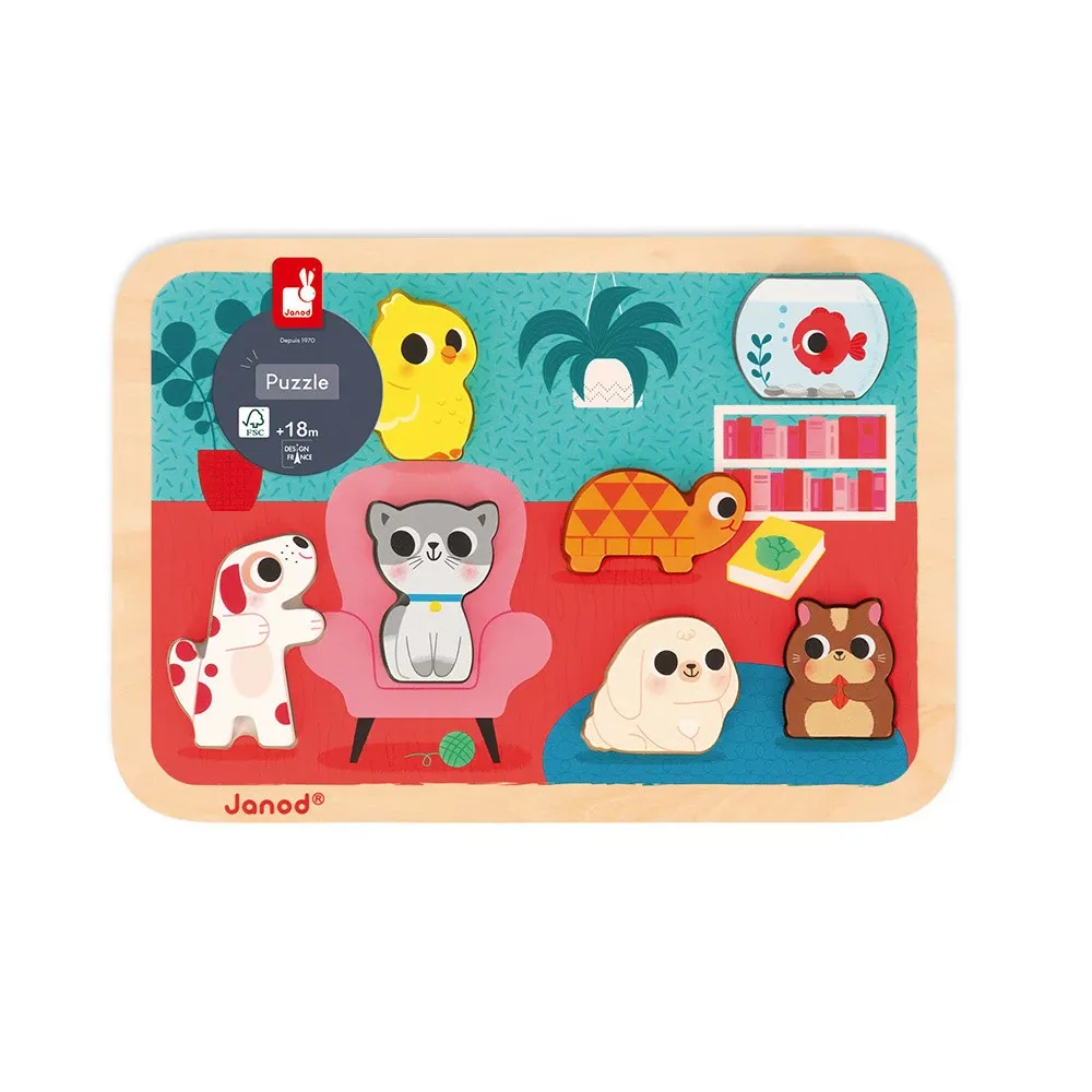 Janod "Pets" Chunky Puzzle