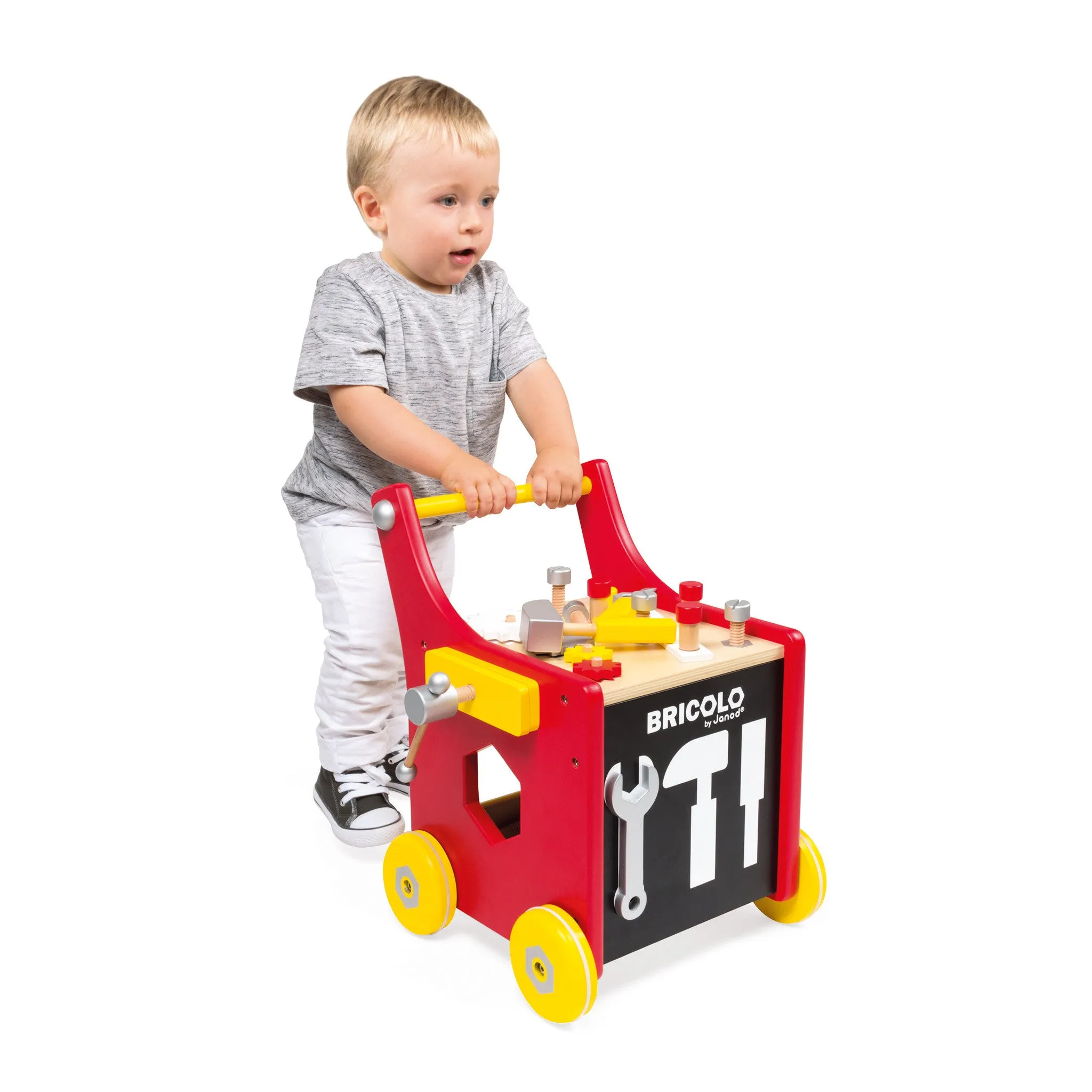 Janod Redmaster Bricolo DIY Magnetic Trolley