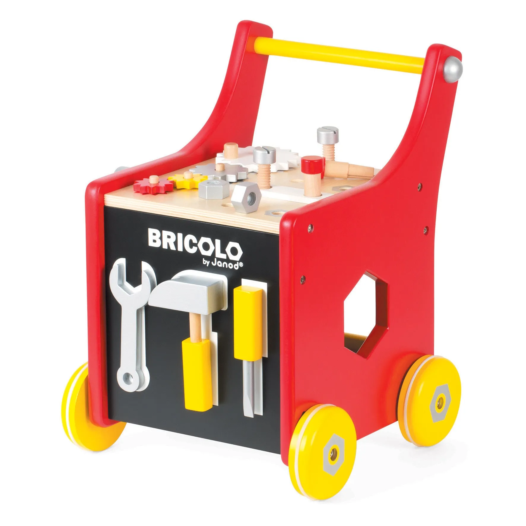 Janod Redmaster Bricolo DIY Magnetic Trolley