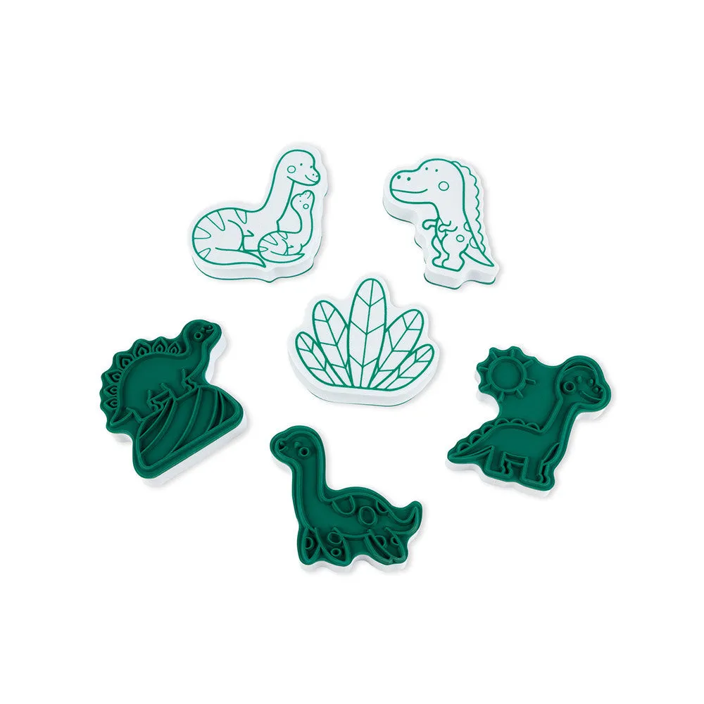 Janod Set of 15 Stampinoo Dino Stamps