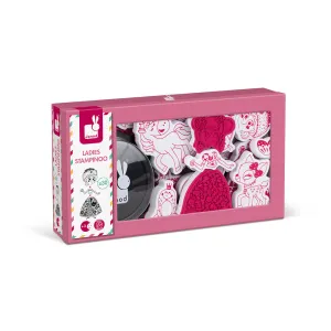 Janod Set of 30 Stampinoo Ladies Stamps