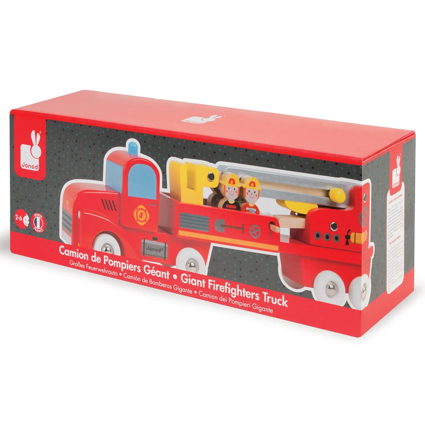 Janod Story Giant Firefighters Truck