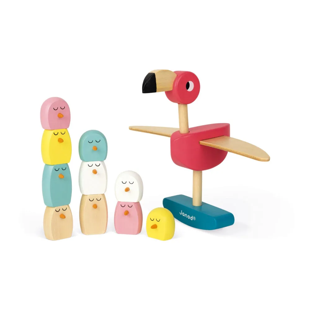 Janod Zigolos Balancing Game - Flamingo